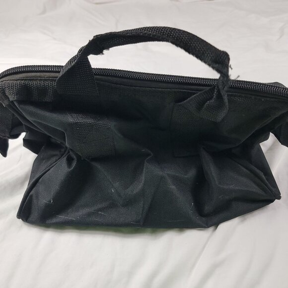 Craftsman Large Mouth Tool Bag Heavy Duty Black Red Polyester With Zipper - Picture 2 of 6